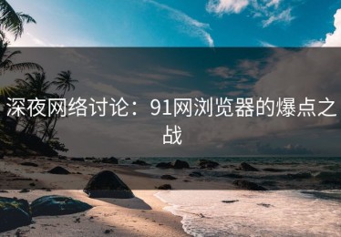 深夜网络讨论：91网浏览器的爆点之战
