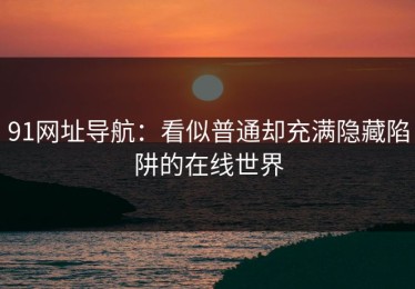 91网址导航：看似普通却充满隐藏陷阱的在线世界