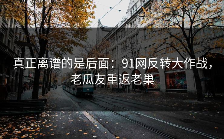 真正离谱的是后面：91网反转大作战，老瓜友重返老巢