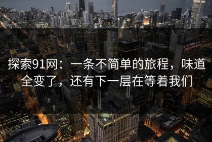 探索91网：一条不简单的旅程，味道全变了，还有下一层在等着我们