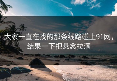 大家一直在找的那条线路碰上91网，结果一下把悬念拉满