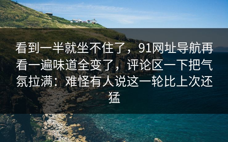 看到一半就坐不住了，91网址导航再看一遍味道全变了，评论区一下把气氛拉满：难怪有人说这一轮比上次还猛